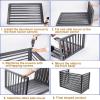 Outdoor air conditioner cover, exterior air conditioning unit cover, Aluminum alloy air conditioner frame, Dustproof and waterproof, Suitable for indoor and outdoor (White 100*50*70cm/39.4*19.7*27.6i view 3