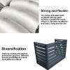 Outdoor air conditioner cover, exterior air conditioning unit cover, Aluminum alloy air conditioner frame, Dustproof and waterproof, Suitable for indoor and outdoor (White 100*50*70cm/39.4*19.7*27.6i view 4