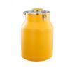 YISHUOYZBS Stainless Steel Storage Tank,Containers Airtight with Portable Handle, Large Kitchen Rice Canisters Bucket with Lids and Side Locking Clamp,Great for Flour Snacks Sugar Cereal-Yellow||12L view 1