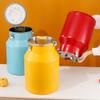 YISHUOYZBS Stainless Steel Storage Tank,Containers Airtight with Portable Handle, Large Kitchen Rice Canisters Bucket with Lids and Side Locking Clamp,Great for Flour Snacks Sugar Cereal-Yellow||12L view 3