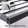 Louver grille dust cover, Air conditioning protection grille, Anti-Theft Sturdy Aluminum AC Covers, fence to hide air conditioner, Applicable to air conditioner outdoor (White Flat Roof 100*50*70cm/3 view 4