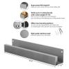 Demi's Home Knife Magnetic Strip & Cutting Board Holder for Wall or Fridge - 16 inch - (Supplies Not Included) - Magnetic Cutting Board & Knife Holder for Fridge or Wall view 2