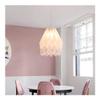 Living Room Bedroom Modern LED Chandeliers White Hanging Chandelier Fixture Height Adjustable Dining Room Kitchen Island Pendant Light for Hallway Bar Cafe view 4