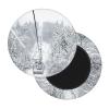 AMAZWI Winter Old Cable Ski Lift Bar Stool Covers Round Soft Chair Cushion Cover Washable Stool Seat Cover Chair Slipcover, 14 inch view 2