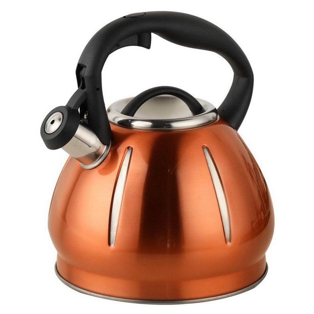 3L Stainless Steel Whistling Tea Kettle,Modern Stovetop Top Tea Kettle,Fast Heating,Anti Hot Handle,Gas Induction Cooker Universal Kettle