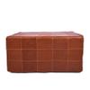 Marrakesh Gallery Square Leather Ottoman Cover Moroccan Pouf Cover for Living Room & Bedroom, Handmade Leather Pouf Ottoman Slipcover, Coffee Table Footstool unstuffed view 1