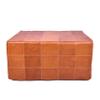 Marrakesh Gallery Square Leather Ottoman Cover  Moroccan Pouf Cover for Living Room & Bedroom, Handmade Leather Pouf Ottoman Slipcover, Coffee Table Footstool unstuffed view 1