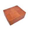 Marrakesh Gallery Square Leather Ottoman Cover  Moroccan Pouf Cover for Living Room & Bedroom, Handmade Leather Pouf Ottoman Slipcover, Coffee Table Footstool unstuffed view 4