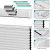 BERISSA Blackout Cellular Shades Cordless Honeycomb Blinds for Windows,29.5" W x 52" H,White view 2