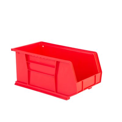 Hudson Exchange 15" x 8" x 7" Plastic Stackable Storage Bin and Hanging Container, Red