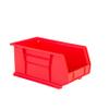 Hudson Exchange 15" x 8" x 7" Plastic Stackable Storage Bin and Hanging Container, Red view 1
