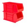 Hudson Exchange 15" x 8" x 7" Plastic Stackable Storage Bin and Hanging Container, Red view 2