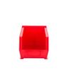 Hudson Exchange 15" x 8" x 7" Plastic Stackable Storage Bin and Hanging Container, Red view 3