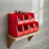 Hudson Exchange 15" x 8" x 7" Plastic Stackable Storage Bin and Hanging Container, Red view 4
