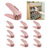 AKYLDI Shoe Stackers for a Pair of Shoes, Adjustable Shoe Slotz, Double Deck Shoe Organizer Space Saver for Shelf Closet Floor,Pink-10 view 1