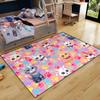 Cat Rug for Bedroom - Cute Cat Rugs Room Decor for Girls Pink Carpet, Lovely Animal Carpet for Living Room, 3x5 Feet view 1