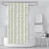 MUKULING William Morris Vintage Farmhouse Classic Shower Curtain Willow Branches and Leaves Pattern Polyester Bathroom Curtain with Hooks W72xL84in view 2
