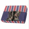 4th of July Sofa Couch Cushion Covers Washable, Removable Stretchable Sectional Couch Covers Slipcovers for L & T Shape Sofa Furniture Protector S Size 1 pc Independence Day Patriotic Blue Red Star view 1