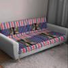 4th of July Sofa Couch Cushion Covers Washable, Removable Stretchable Sectional Couch Covers Slipcovers for L & T Shape Sofa Furniture Protector S Size 1 pc Independence Day Patriotic Blue Red Star view 3