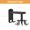 Luxshiny 1set Rotatable Kitchen Utensil Hook -Mounted Storage for Easy Access Versatile Under Cabinet Hanging Organizer Finish view 2