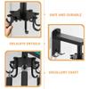 Luxshiny 1set Rotatable Kitchen Utensil Hook -Mounted Storage for Easy Access Versatile Under Cabinet Hanging Organizer Finish view 3