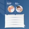 MINUPWELL 2 Packs Ultra Thin Pillows, Flat Pillows for Sleeping Thin with 7D 2.5 in Height Support, Slim Bed Pillows for Stomach Sleeper, Low Profile Pillow Standard Size - 18x26 in view 3