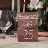 25 Piece Wooden Table Number Signs for Wedding Reception Catering view 4