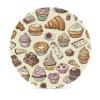 4PCS Drink Coaster Pastry Doodle Art Absorbent Coasters Set Coffee Table Coasters for Drink Coffee Cup Beverage Coasters Wine Beer Bar Coasters view 3