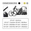 Metal Bathroom Wall Decor, Funny Bathroom Wall Art Metal, Metal Word Art Wall Decor, Bathroom Letter Sign, Large Letters for Wall Decor, Farmhouse Bathroom Wall Decor (35"x20" | 90x50cm, Black) view 4