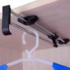Closet Ceiling-Mounted Pull Out Clothes Hanger Rail,Retractable Coat Racks for Wardrobe(45cm/17.7inch) view 3