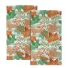 Giwawa Autumn Leaves Hand Towel Set Green Orange Maple Leaf Guest Towel 2PC for Home Decor view 1