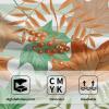 Giwawa Autumn Leaves Hand Towel Set Green Orange Maple Leaf Guest Towel 2PC for Home Decor view 3