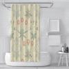 MUKULING William Morris Shower Curtain Set for Bathroom European Retro Plant Patterns Machine Washable Bath Shower Curtain Liners with Hook W72xL78in view 2