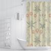 MUKULING William Morris Shower Curtain Set for Bathroom European Retro Plant Patterns Machine Washable Bath Shower Curtain Liners with Hook W72xL78in view 3