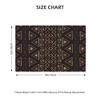 African Black and White Placemats, 12x18 Inch Set of 4, African Clay Cloth Pattern Kitchen Dining Room Party Decoration Table Runner view 2