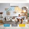 KOTEK 12000 BTU Mini Split AC/Heating System, Energy Star, 21 SEER2 Inverter Ductless AC Unit, Cools Up to 750 Sq. Ft, Wall Mounted Air Conditioner with Heat Pump (12000BTU, 208-230V, 21 SEER2) view 4
