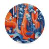4PCS Drink Coaster A Piece of Blue Cloth Absorbent Coasters Set Coffee Table Coasters for Drink Coffee Cup Beverage Coasters Wine Beer Bar Coasters view 3