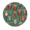 4PCS Drink Coaster Brown Owl Pattern Absorbent Coasters Set Coffee Table Coasters for Drink Coffee Cup Beverage Coasters Wine Beer Bar Coasters view 3