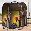 Grape Wine Grass Stand Mixer Cover Kitchen Dust-Proof Mixer Cover Compatible with 6-8 Quarts Kitchen Aid Stand Mixer Waterproof Storage Cover with Handle and Pockets view 3