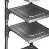 XHTLLO Kitchen Storage Shelf, 4 Tier Adjustable Carbon Steel Kitchen Storage Shelves, Under Sink Storage Bag Cabinet Storage Rack for Pantry Bathroom view 4