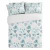 3 Pieces Cal KingBedding Duvet Covers Set Coast Coral Summer Ocean Nautical Soft Quilt Cover and Pillow Shams, Lightweight Comforter Cover Sets with Zipper Closure Beach Teal Seashells Starfish view 4