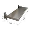 YUJIEE Kitchen Utensil Rack Carbon Steel Wall Mount Kitchen Shelf Multifunctional Floating Shelf Hanging Spice Rack for Utensils view 3