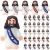 Bememo 50 Pcs Mini Jesus Figures Jesus Loves You Christ Toys Little Christ Figures to Hide and Seek Sunday School Religious Party Favors Gift(Retro Color) view 1