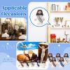 Bememo 50 Pcs Mini Jesus Figures Jesus Loves You Christ Toys Little Christ Figures to Hide and Seek Sunday School Religious Party Favors Gift(Retro Color) view 4