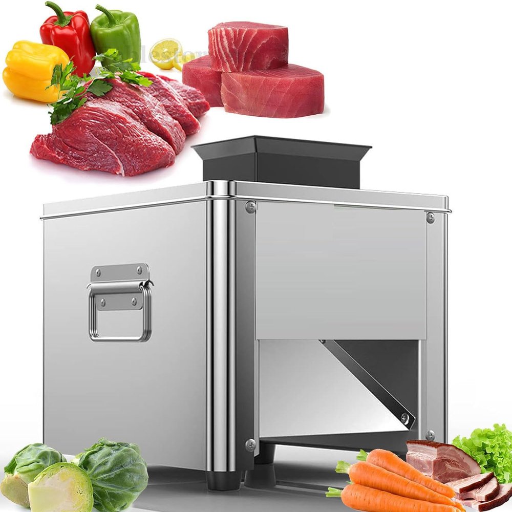 Electric Meat Slicer Shredded Cutting Machine,Pork Meat Cutter Slicer Cutting Machine,Meat Cutter Commercial,Meat Slicer Machine for Home,Easy to Clean,for Boneless Pork/Chicken/Fish,5mm