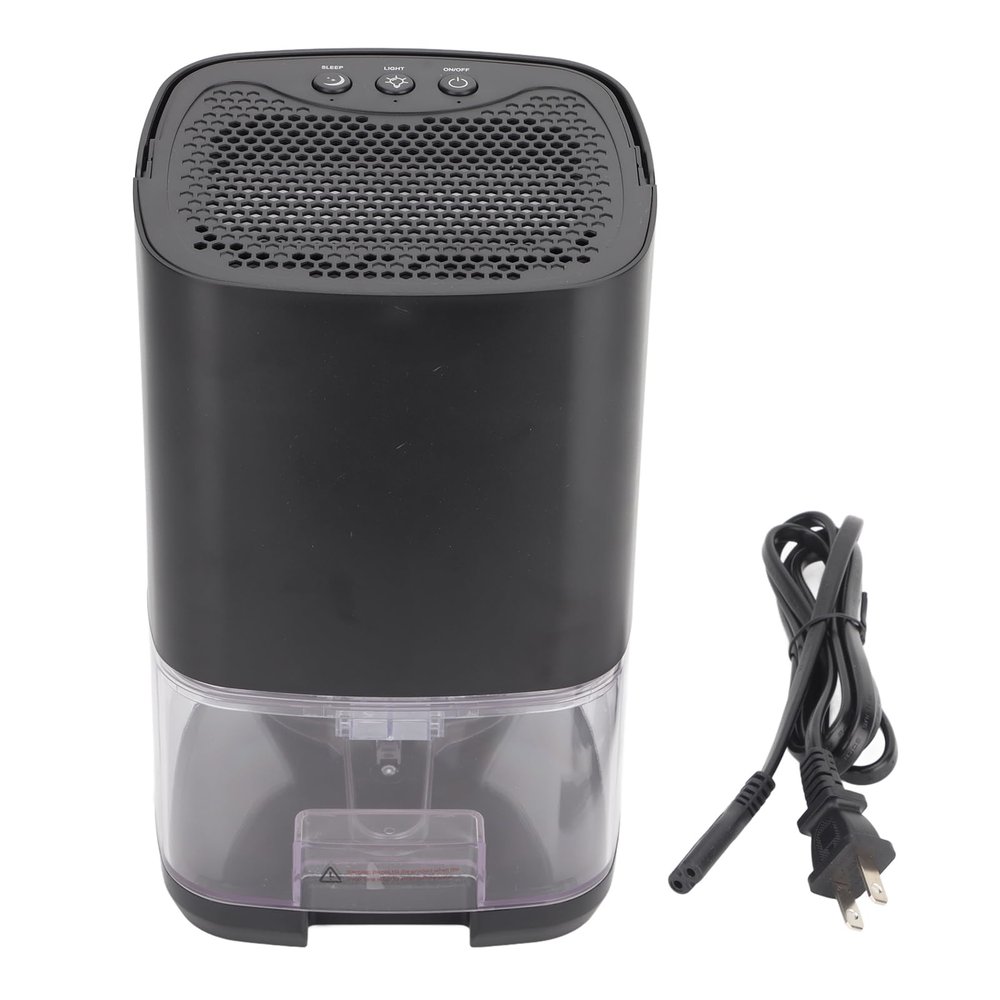 YUJIEE 1L Tank Small Dehumidifiers, Electric Dehumidifier Silent Design, Healthy Environment, Colorful Night Light with Portable Coverage