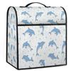 Cartoon Dolphin Stand Mixer Cover Kitchen Dust-Proof Mixer Cover Compatible with 6-8 Quarts Kitchen Aid Stand Mixer Waterproof Storage Cover with Handle and Pockets view 1