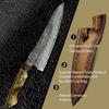 Kitchen Knife Set 14 Piece Professional Damascus Chef Knives,Hand Forged VG10 Damascus Chef's Wood Handle Knife,Sharp High Carbon Stainless Steel Blade,Suitable for Meat,Fruit and Vegetables view 4