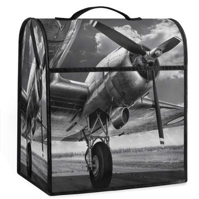 Airplane Stand Mixer Cover Kitchen Dust-Proof Mixer Cover Compatible with 6-8 Quarts Kitchen Aid Stand Mixer Waterproof Storage Cover with Handle and Pockets