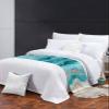 Abstract Turquoise Bed Runner Scarf Bedding Accessory For Cal King Size Bed,Soft Bed Scarves And Runners Stainproof Bedroom Decor For Hotel Wedding Room,Shabby Chic Summer Grey Beach Wave 102"x20" view 3